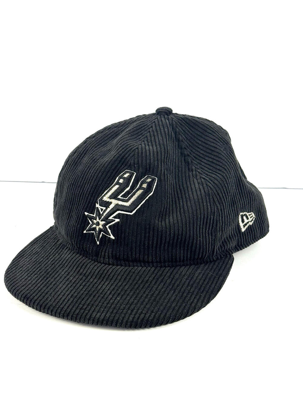 New Era San Antonio Spurs Black Corduroy 9Fifty Snapback Adjustable Hat NBA